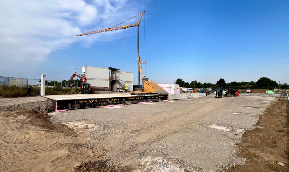Es ist angerichtet für den Holzbau