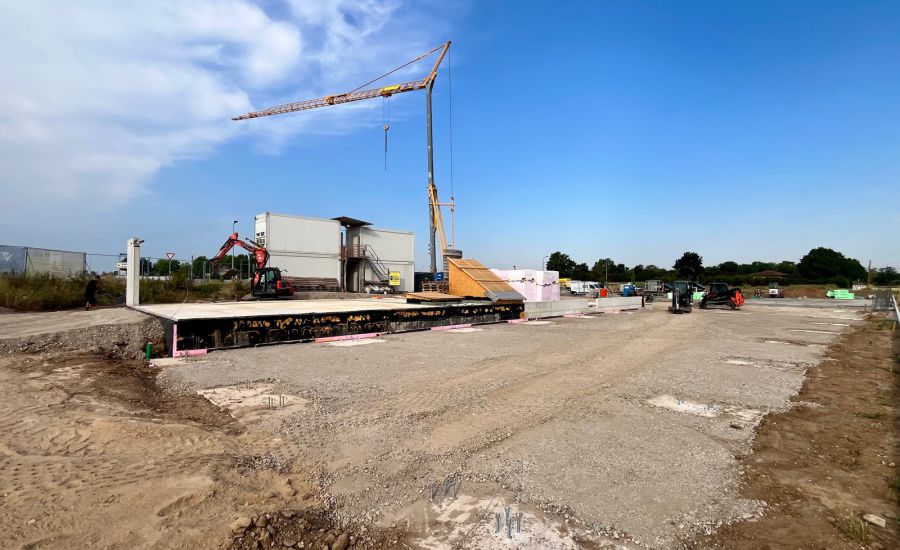 Es ist angerichtet für den Holzbau